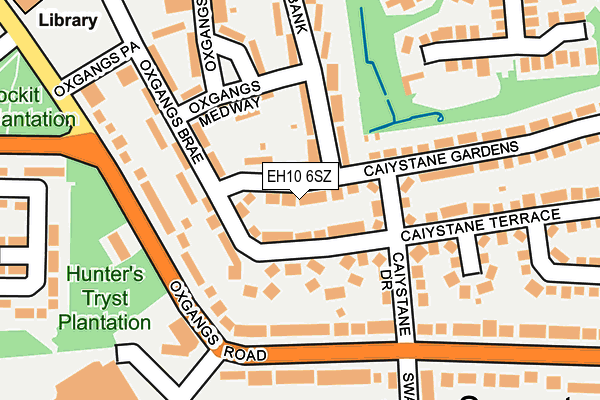 EH10 6SZ map - OS OpenMap – Local (Ordnance Survey)