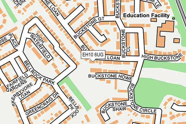 EH10 6UG map - OS OpenMap – Local (Ordnance Survey)