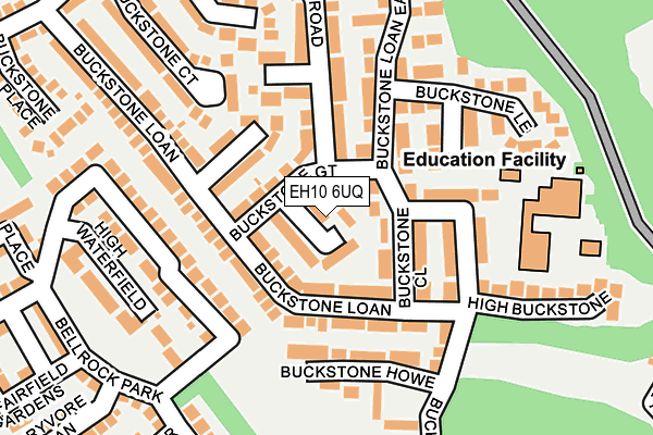 EH10 6UQ map - OS OpenMap – Local (Ordnance Survey)