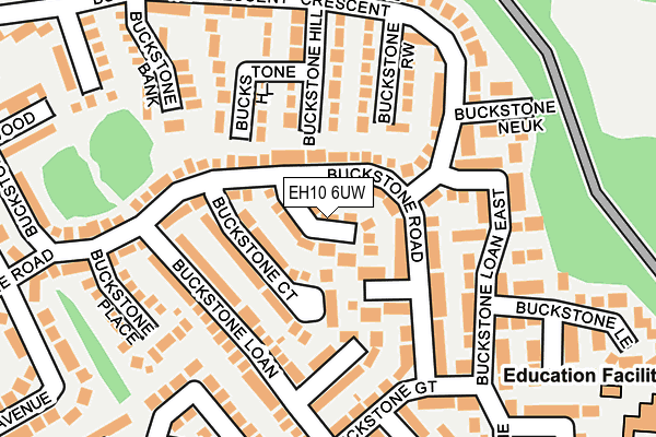 EH10 6UW map - OS OpenMap – Local (Ordnance Survey)