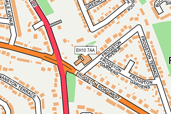 EH10 7AA map - OS OpenMap – Local (Ordnance Survey)