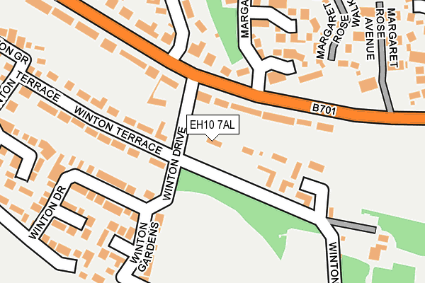 EH10 7AL map - OS OpenMap – Local (Ordnance Survey)