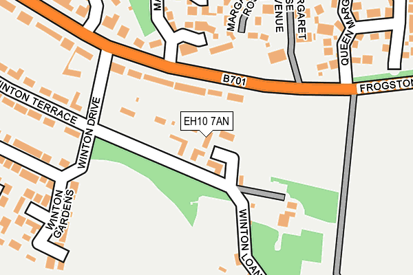 EH10 7AN map - OS OpenMap – Local (Ordnance Survey)