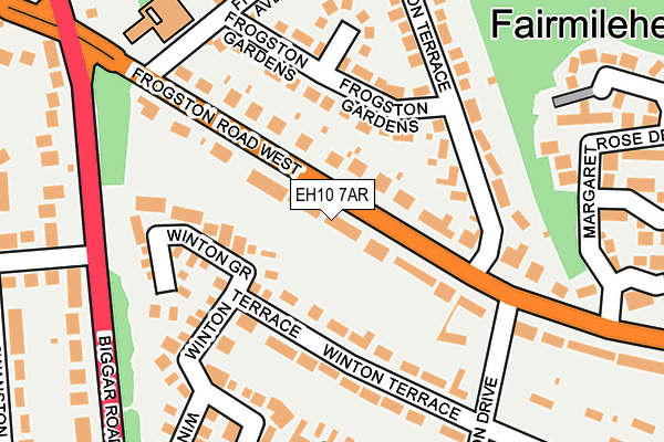 EH10 7AR map - OS OpenMap – Local (Ordnance Survey)
