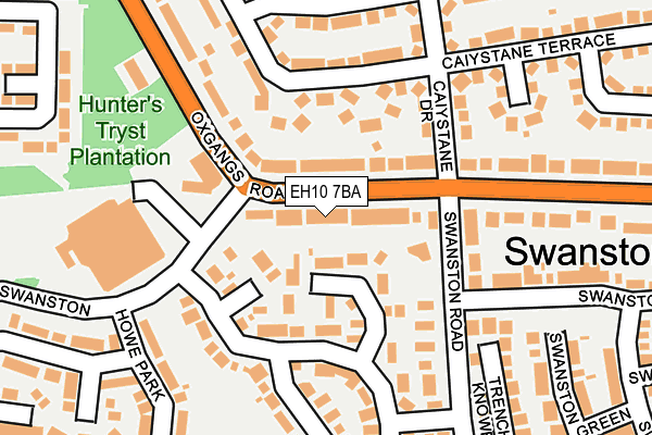 EH10 7BA map - OS OpenMap – Local (Ordnance Survey)