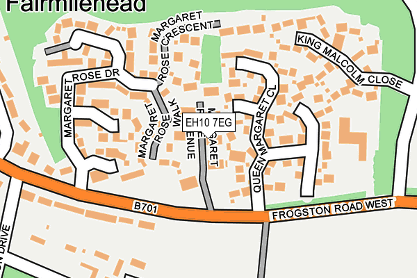 EH10 7EG map - OS OpenMap – Local (Ordnance Survey)