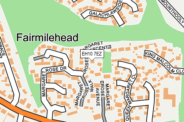 EH10 7EZ map - OS OpenMap – Local (Ordnance Survey)