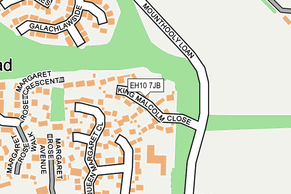 EH10 7JB map - OS OpenMap – Local (Ordnance Survey)