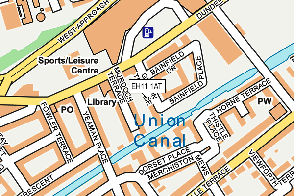 EH11 1AT map - OS OpenMap – Local (Ordnance Survey)