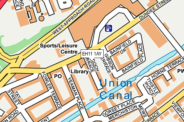 EH11 1AY map - OS OpenMap – Local (Ordnance Survey)