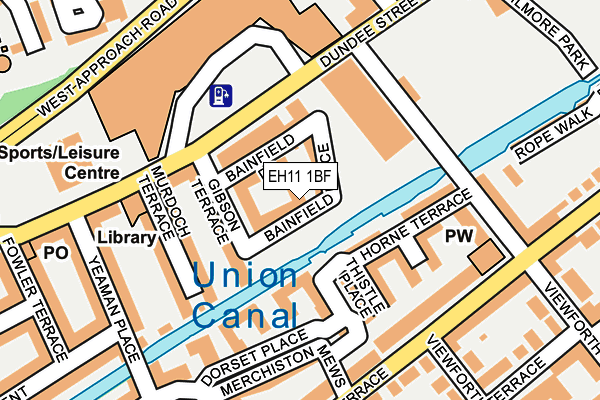 EH11 1BF map - OS OpenMap – Local (Ordnance Survey)