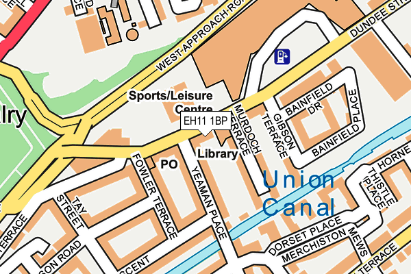 EH11 1BP map - OS OpenMap – Local (Ordnance Survey)