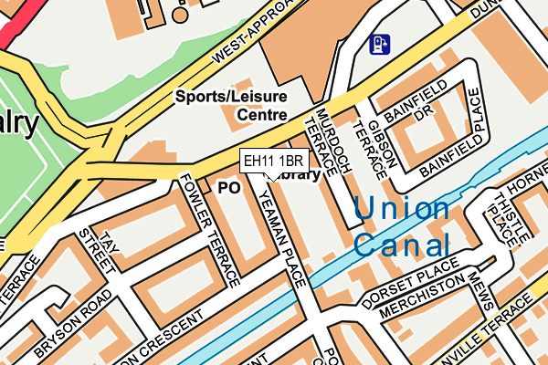 EH11 1BR map - OS OpenMap – Local (Ordnance Survey)