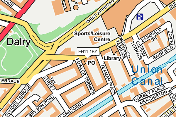 EH11 1BY map - OS OpenMap – Local (Ordnance Survey)