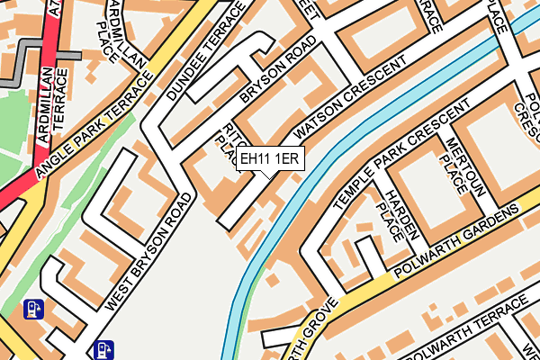 EH11 1ER map - OS OpenMap – Local (Ordnance Survey)