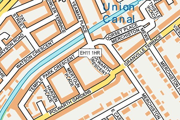 EH11 1HR map - OS OpenMap – Local (Ordnance Survey)