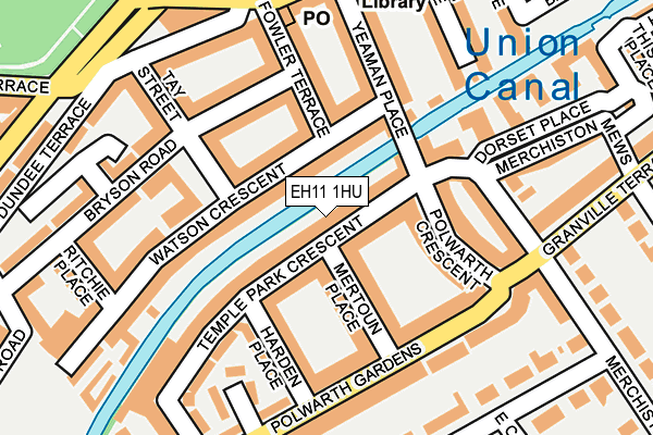 EH11 1HU map - OS OpenMap – Local (Ordnance Survey)