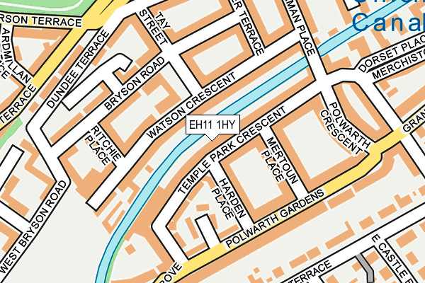 EH11 1HY map - OS OpenMap – Local (Ordnance Survey)