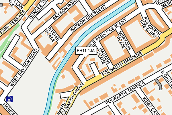 EH11 1JA map - OS OpenMap – Local (Ordnance Survey)