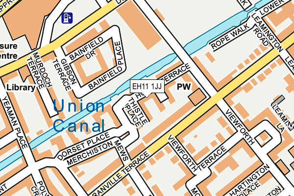 EH11 1JJ map - OS OpenMap – Local (Ordnance Survey)