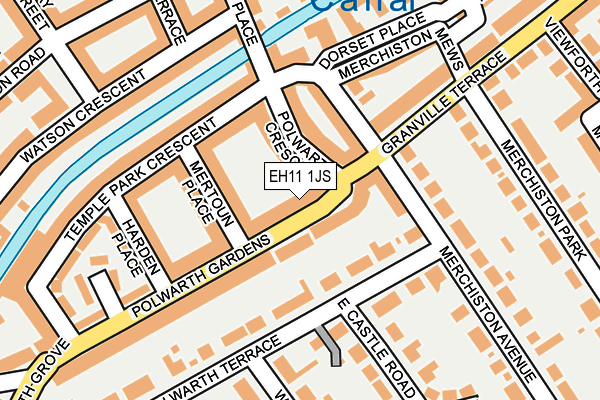 EH11 1JS map - OS OpenMap – Local (Ordnance Survey)