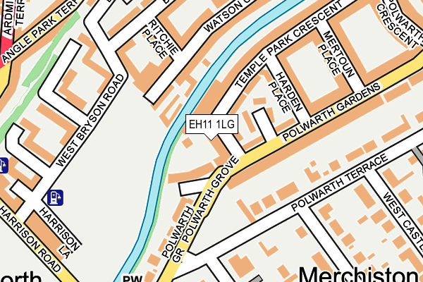 EH11 1LG map - OS OpenMap – Local (Ordnance Survey)
