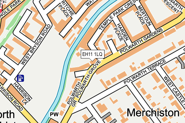 EH11 1LQ map - OS OpenMap – Local (Ordnance Survey)