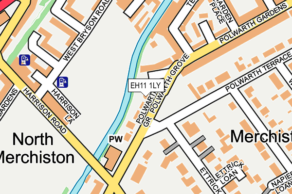 EH11 1LY map - OS OpenMap – Local (Ordnance Survey)