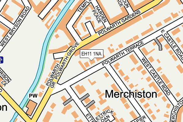 EH11 1NA map - OS OpenMap – Local (Ordnance Survey)