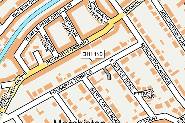 EH11 1ND map - OS OpenMap – Local (Ordnance Survey)