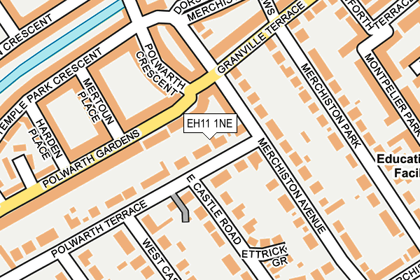 EH11 1NE map - OS OpenMap – Local (Ordnance Survey)