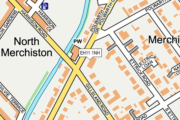 EH11 1NH map - OS OpenMap – Local (Ordnance Survey)