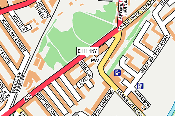 EH11 1NY map - OS OpenMap – Local (Ordnance Survey)