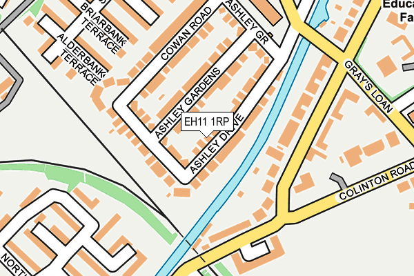 EH11 1RP map - OS OpenMap – Local (Ordnance Survey)