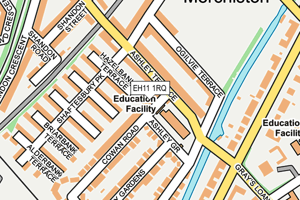 EH11 1RQ map - OS OpenMap – Local (Ordnance Survey)