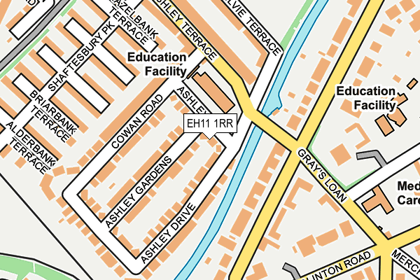 EH11 1RR map - OS OpenMap – Local (Ordnance Survey)