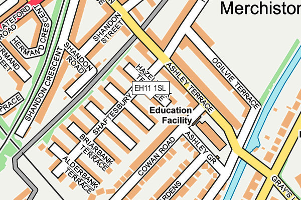 EH11 1SL map - OS OpenMap – Local (Ordnance Survey)