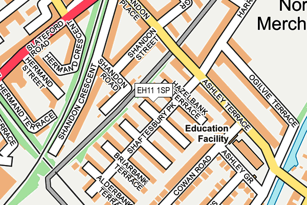 EH11 1SP map - OS OpenMap – Local (Ordnance Survey)