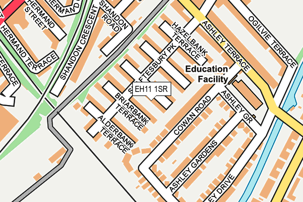 EH11 1SR map - OS OpenMap – Local (Ordnance Survey)