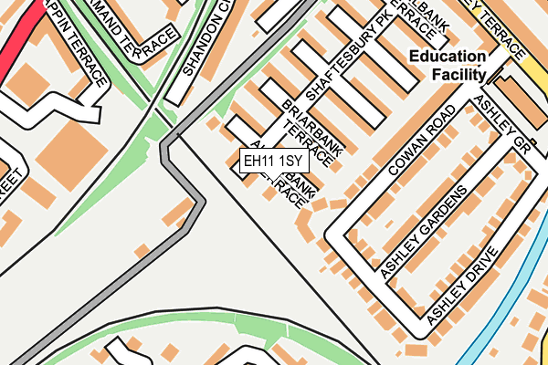 EH11 1SY map - OS OpenMap – Local (Ordnance Survey)