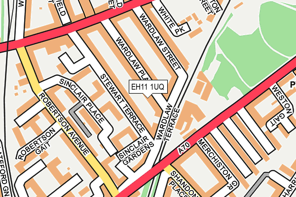 EH11 1UQ map - OS OpenMap – Local (Ordnance Survey)