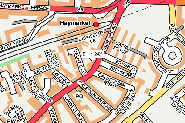 EH11 2AY map - OS OpenMap – Local (Ordnance Survey)
