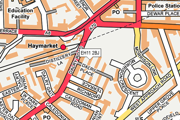 EH11 2BJ map - OS OpenMap – Local (Ordnance Survey)