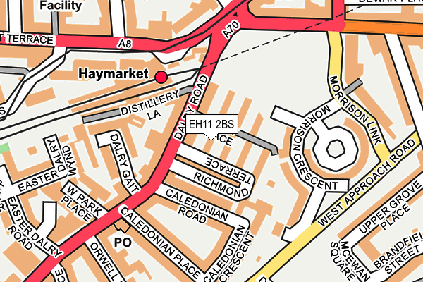 EH11 2BS map - OS OpenMap – Local (Ordnance Survey)