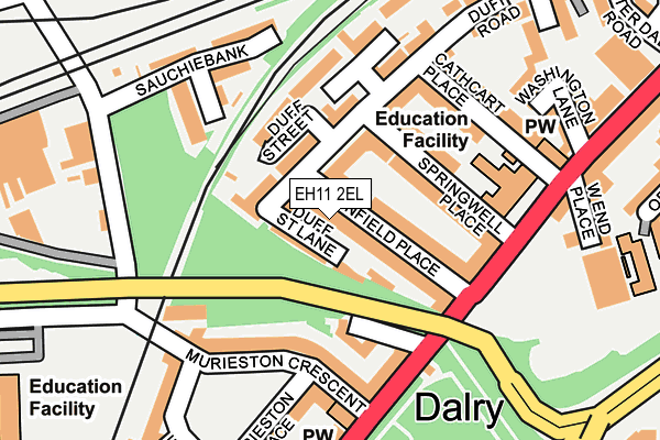 EH11 2EL map - OS OpenMap – Local (Ordnance Survey)