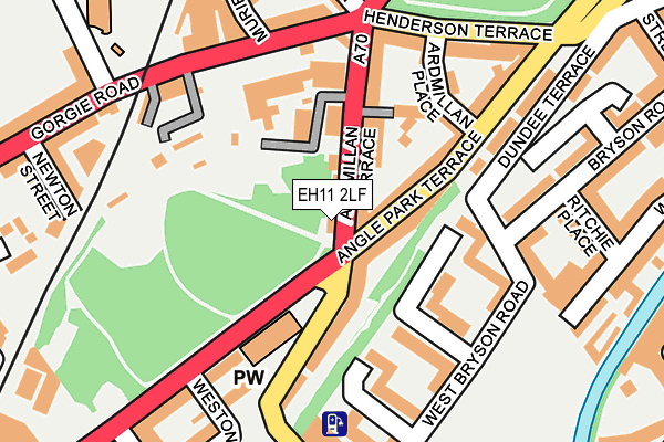 EH11 2LF map - OS OpenMap – Local (Ordnance Survey)