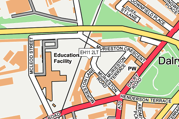 EH11 2LT map - OS OpenMap – Local (Ordnance Survey)