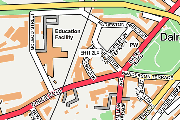EH11 2LX map - OS OpenMap – Local (Ordnance Survey)