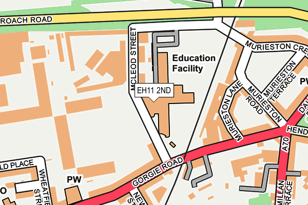 EH11 2ND map - OS OpenMap – Local (Ordnance Survey)