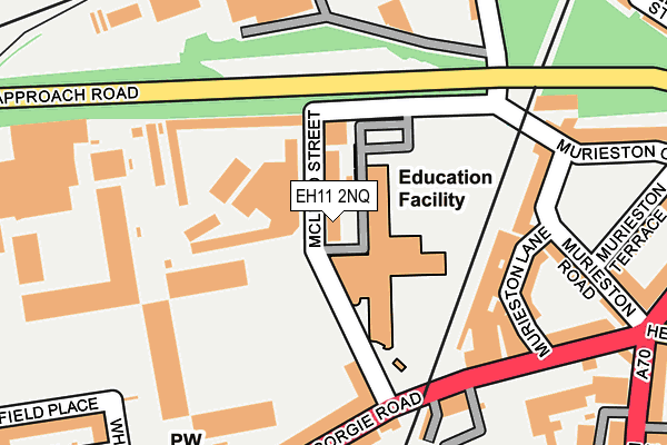 EH11 2NQ map - OS OpenMap – Local (Ordnance Survey)